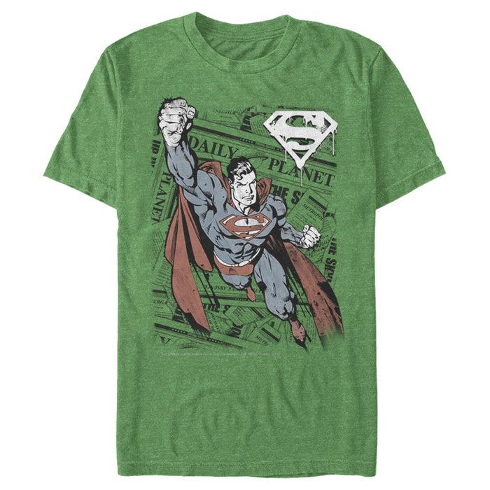 Fifth Sun Men's Superman Daily Planet Newspaper T-Shirt