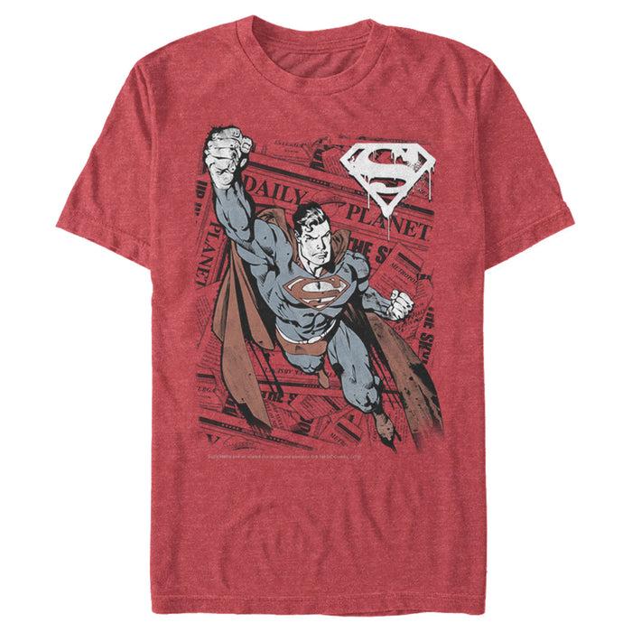 Fifth Sun Men's Superman Daily Planet Newspaper T-Shirt