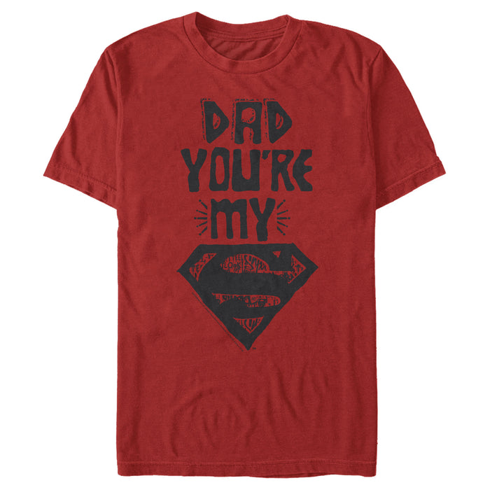fifth sun Men's Superman Father's Day Dad My Hero T-Shirt