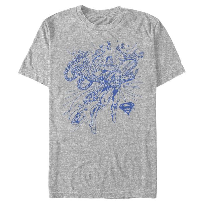 Fifth Sun Men's Superman Hero Broken Chains T-Shirt