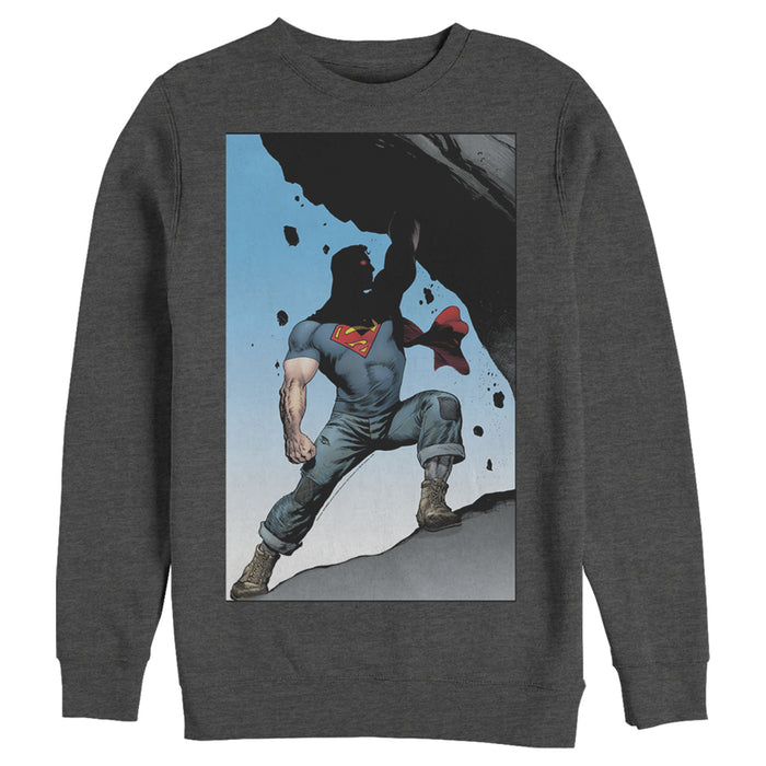 Fifth Sun Men's Superman Strongest Hero Pose Sweatshirt