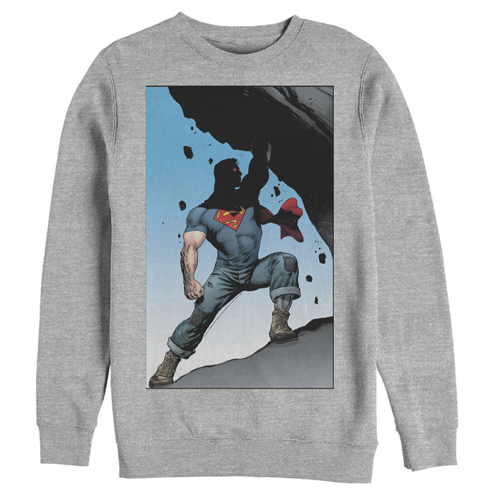 Fifth Sun Men's Superman Strongest Hero Pose Sweatshirt