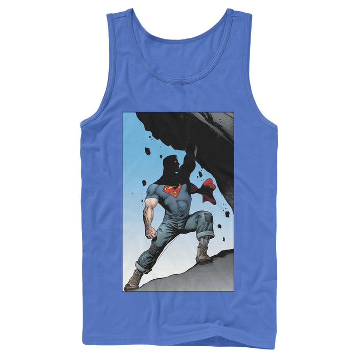 Fifth Sun Men's Superman Strongest Hero Pose Tank Top