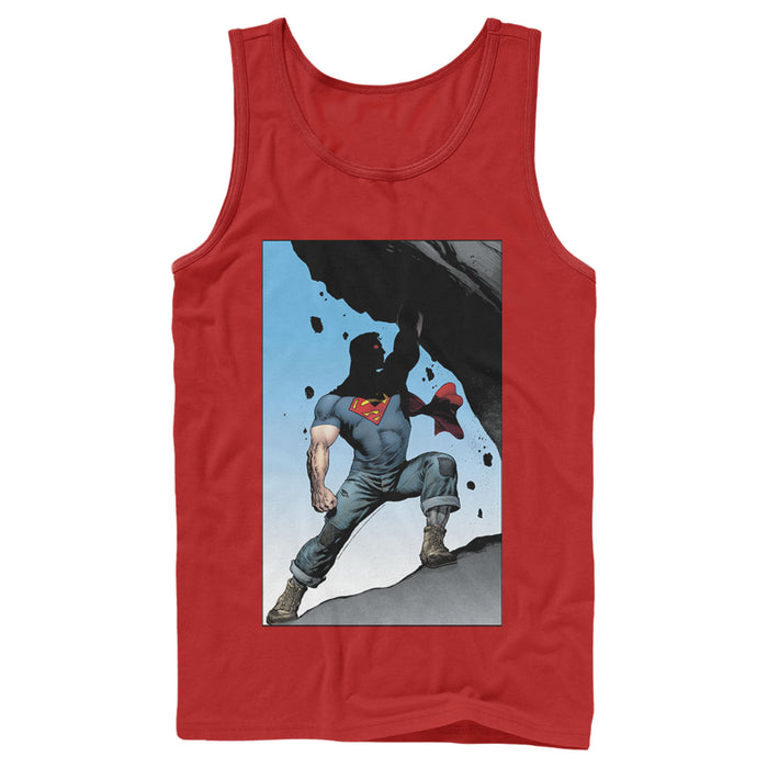 Fifth Sun Men's Superman Strongest Hero Pose Tank Top