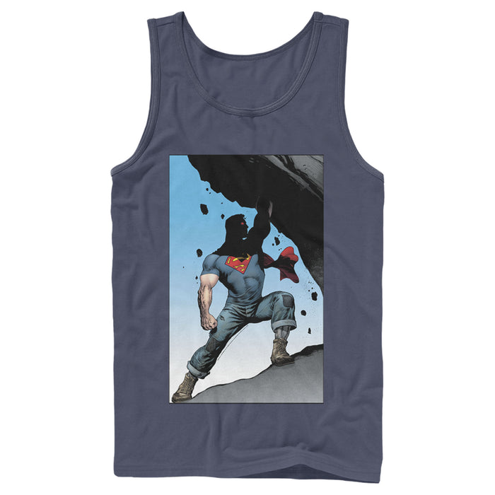 Fifth Sun Men's Superman Strongest Hero Pose Tank Top