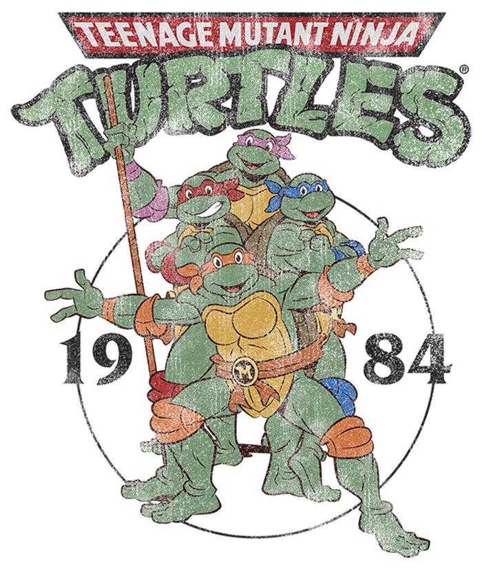 Fifth Sun Men's Teenage Mutant Ninja Turtles 1984 Heroes Baseball Tee