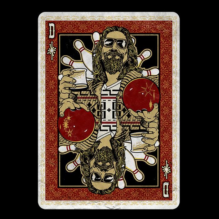 Fifth Sun Men's The Big Lebowski Dude Playing Card T-Shirt