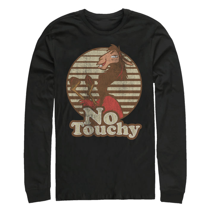 Fifth Sun Men's The Emperor's New Groove Kuzco No Touchy Long Sleeve Shirt
