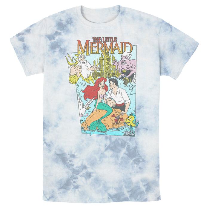 Fifth Sun Men's The Little Mermaid Character Poster T-Shirt