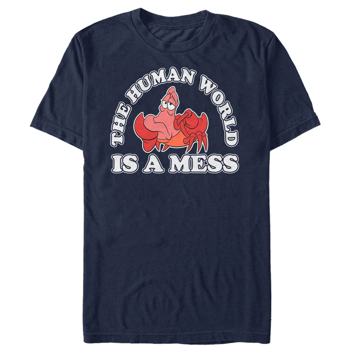 fifth sun Men's The Little Mermaid Sebastian Mess T-Shirt