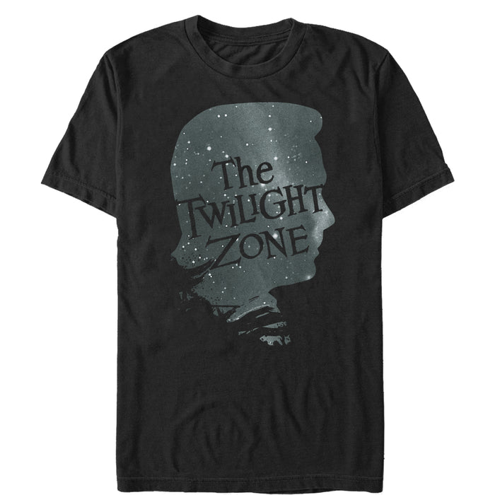 fifth sun Men's The Twilight Zone Galactic Profile Logo T-Shirt