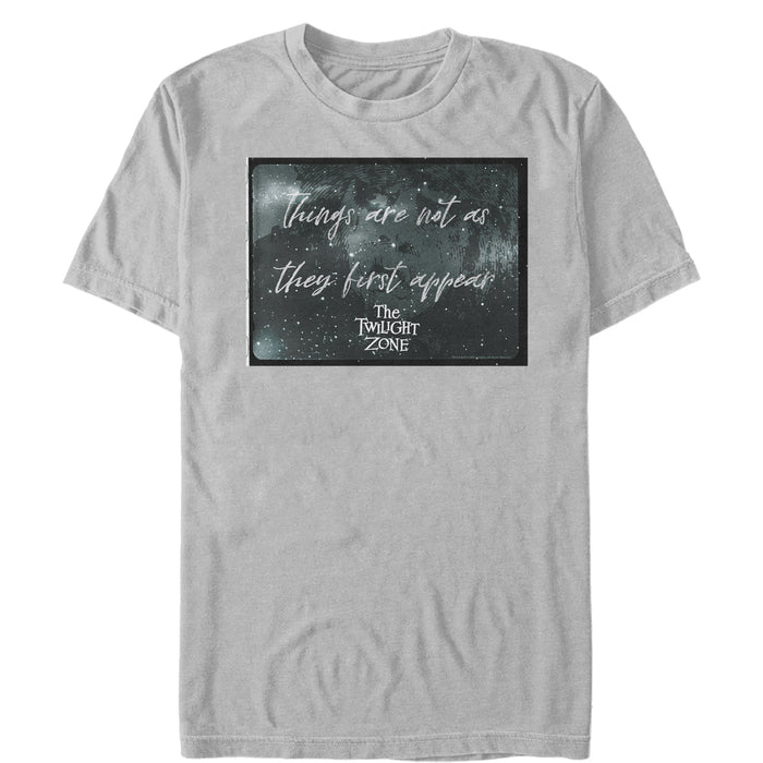 fifth sun Men's The Twilight Zone Things Are Not As They Appear T-Shirt