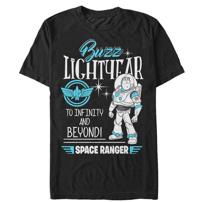fifth sun Men's Toy Story Buzz Lightyear Space Ranger Badge T-Shirt