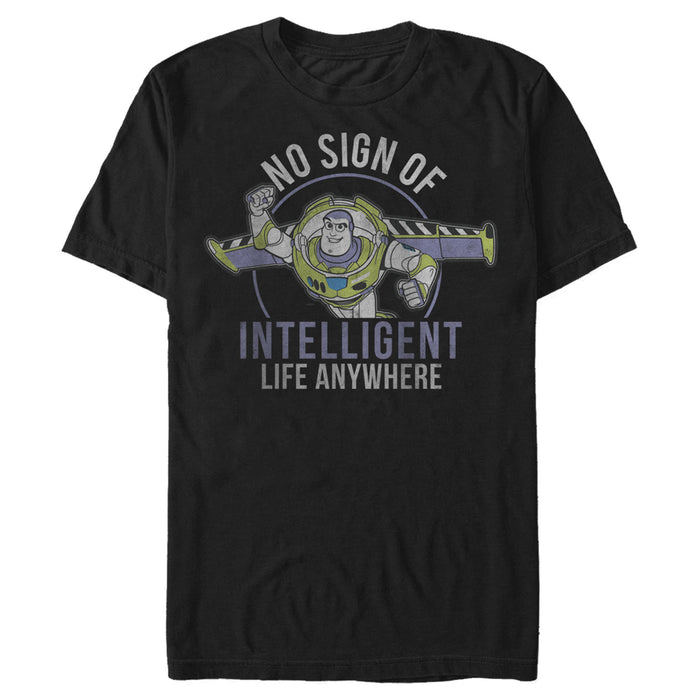 fifth sun Men's Toy Story Buzz No Sign Of Intelligent Life T-Shirt