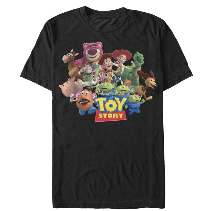 fifth sun Men's Toy Story Character Logo Scene T-Shirt