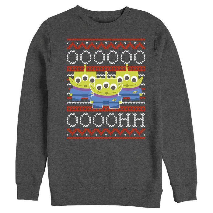 fifth sun Men's Toy Story Christmas Alien Ugly Sweater Sweatshirt