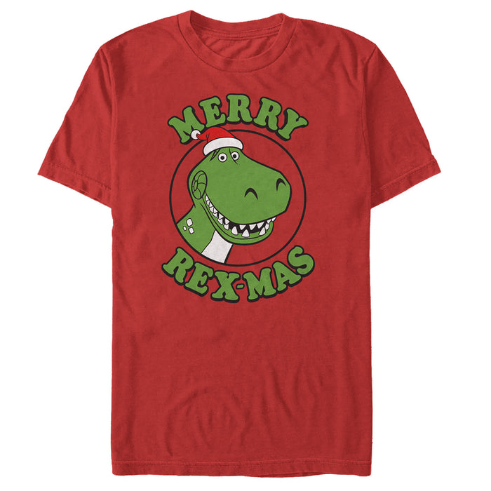 fifth sun Men's Toy Story Christmas Santa Rex T-Shirt