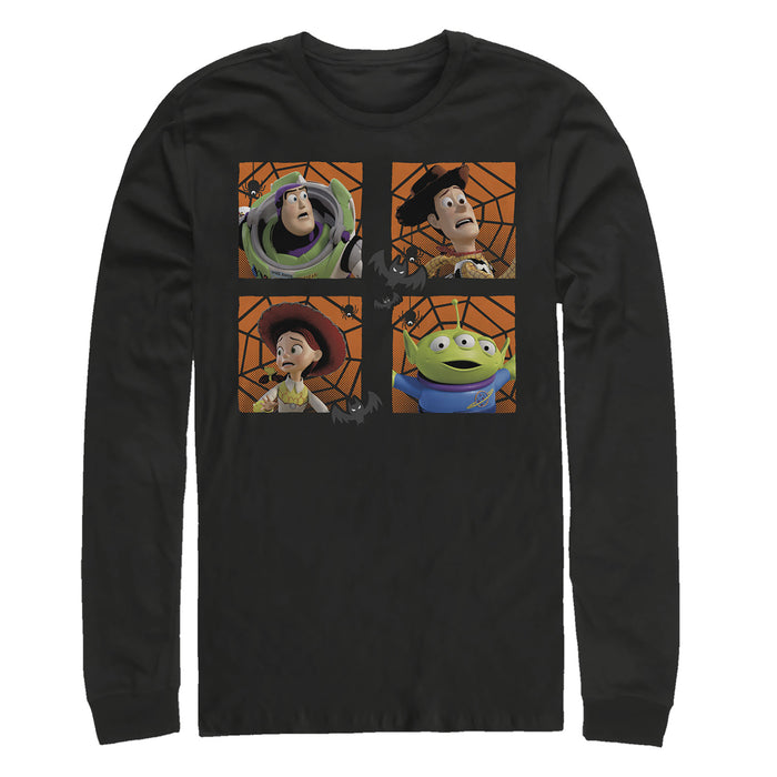 fifth sun Men's Toy Story Halloween Character Cobweb Long Sleeve Shirt