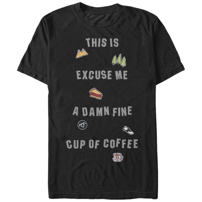 fifth sun Men's Twin Peaks Fine Cup of Coffee T-Shirt