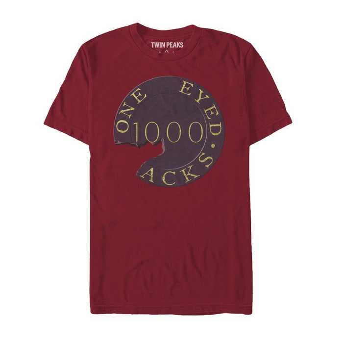 fifth sun Men's Twin Peaks One Eyed Jacks Poker Chip T-Shirt