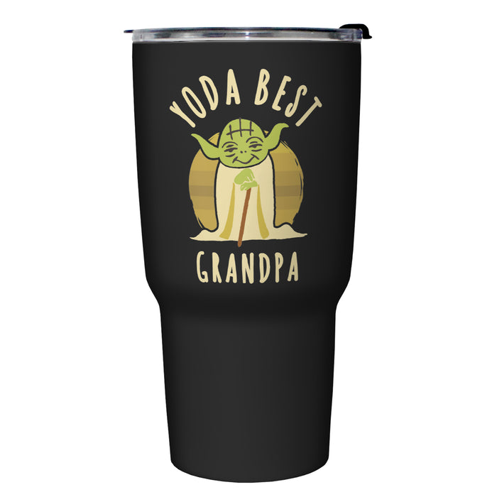 fifth sun Star Wars Best Grandpa Yoda Says Stainless Steel Tumbler With Lid