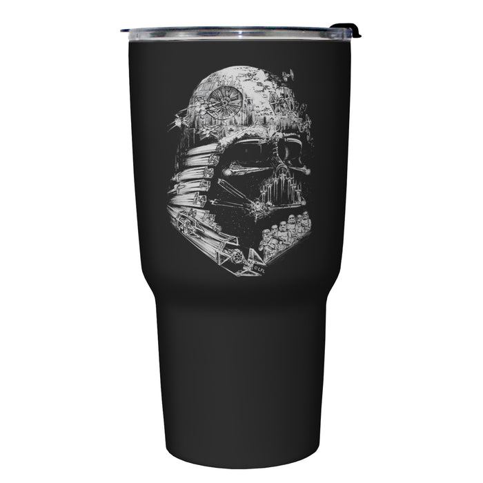 fifth sun Star Wars Darth Vader Death Star Collage Stainless Steel Tumbler With Lid