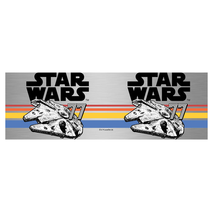 Fifth Sun Star Wars Retro Millennium Falcon Logo Stainless Steel Tumbler With Lid