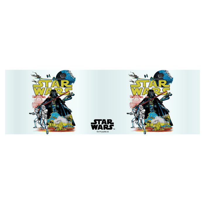 Fifth Sun Star Wars Retro Rebel Poster Stainless Steel Tumbler With Lid