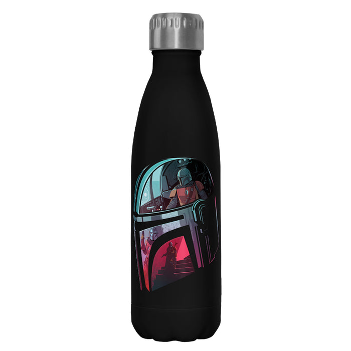 fifth sun Star Wars: The Mandalorian Helmet Reflection Stainless Steel Water Bottle