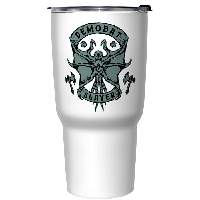 Fifth Sun Stranger Things Demobat Axe Logo Stainless Steel Tumbler With Lid