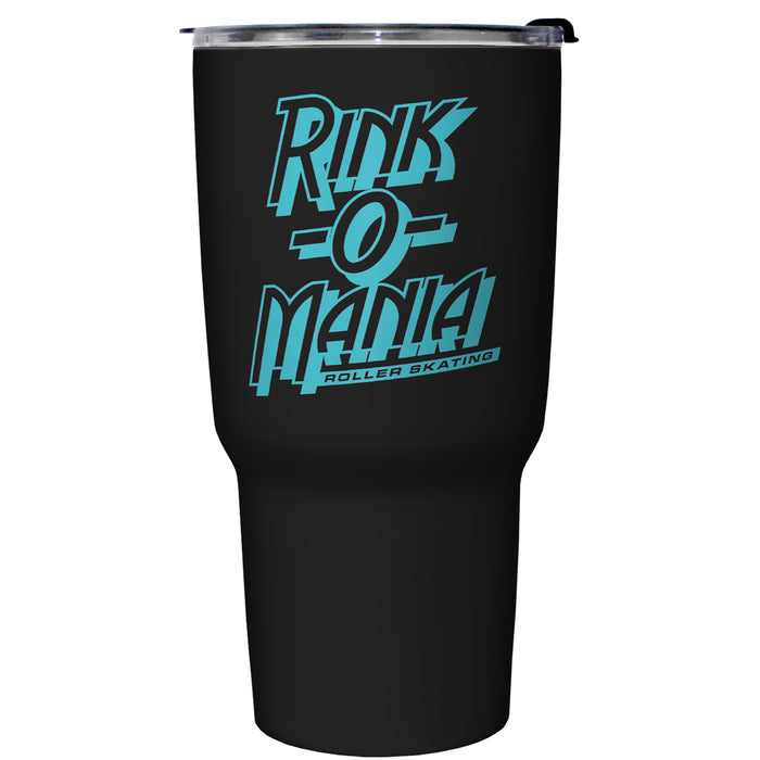 Fifth Sun Stranger Things Rink-O-Mania Main Logo Stainless Steel Tumbler With Lid