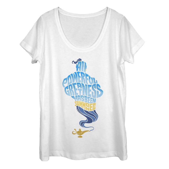 Fifth Sun Women's Aladdin Genie Greatness Summoned Scoop Neck