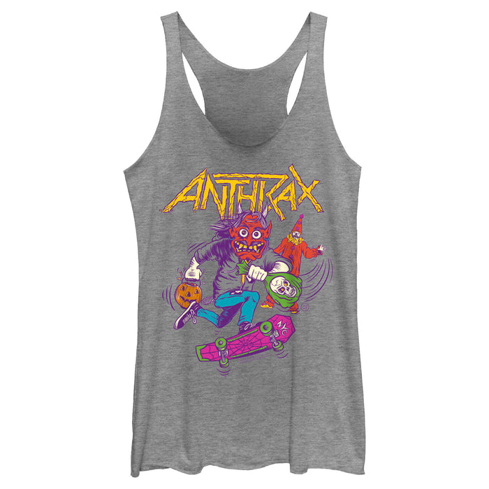 fifth sun Women's Anthrax Halloween Not Man Racerback Tank Top