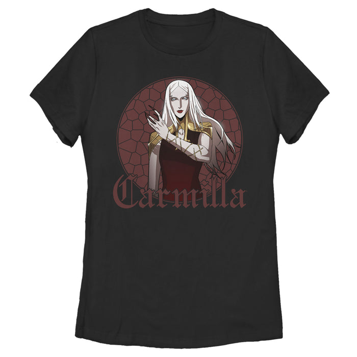fifth sun Women's Castlevania Carmilla Glass Frame T-Shirt