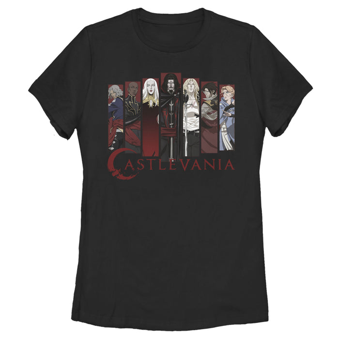 fifth sun Women's Castlevania Full Character Panels T-Shirt