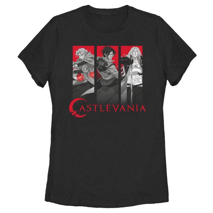 fifth sun Women's Castlevania Hunter Character Panels T-Shirt