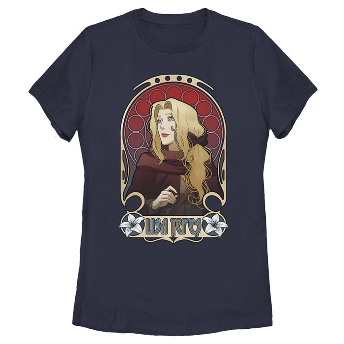 fifth sun Women's Castlevania Lisa Tepes Portrait T-Shirt