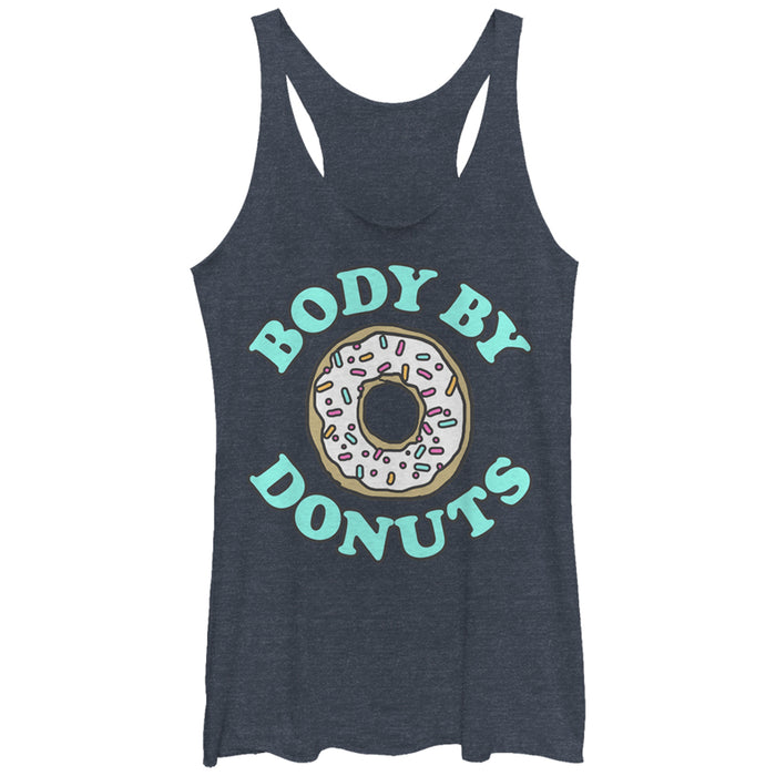 fifth sun Women's CHIN UP Body By Donuts Racerback Tank Top