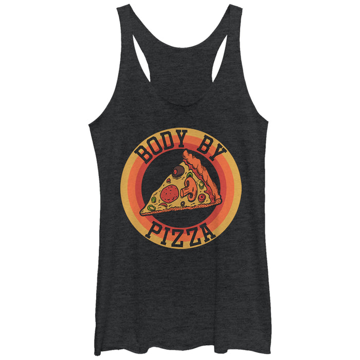 fifth sun Women's CHIN UP Body By Pizza Racerback Tank Top