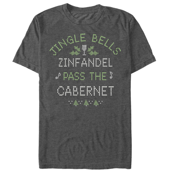 fifth sun Women's CHIN UP Christmas Wine Song Boyfriend Tee
