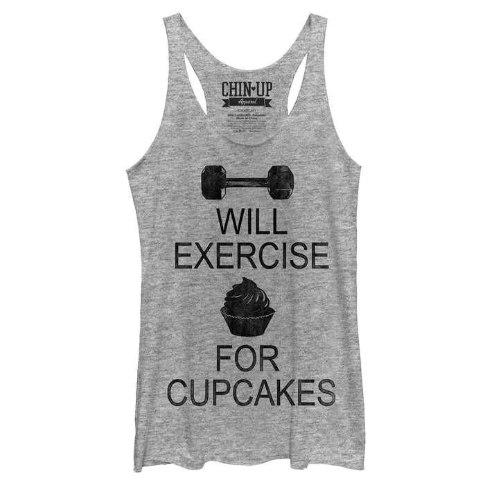fifth sun Women's CHIN UP Cupcake Racerback Tank Top