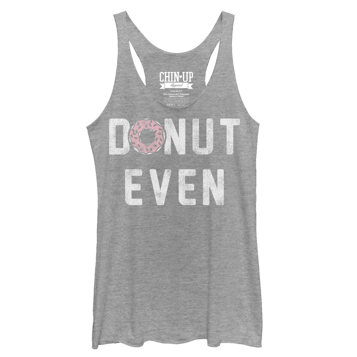 fifth sun Women's CHIN UP Donut Even Racerback Tank Top