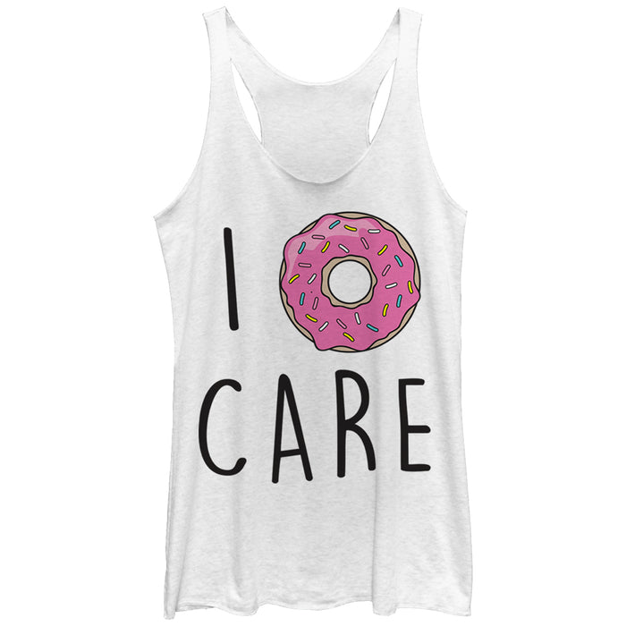 fifth sun Women's CHIN UP I Donut Care Racerback Tank Top