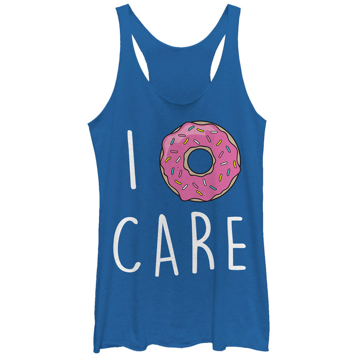 fifth sun Women's CHIN UP I Donut Care Racerback Tank Top