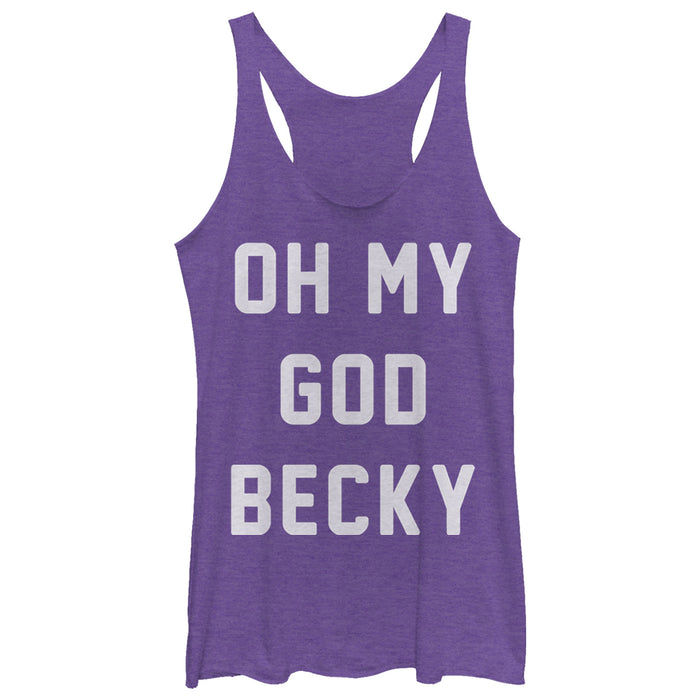 Fifth Sun Women's CHIN UP OMG Becky Racerback Tank Top