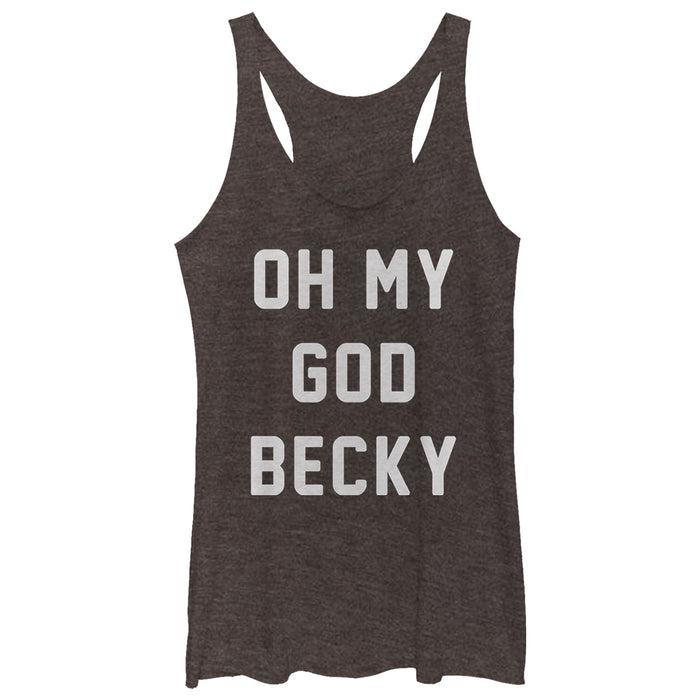 Fifth Sun Women's CHIN UP OMG Becky Racerback Tank Top