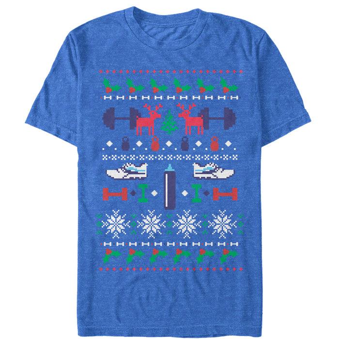 fifth sun Women's CHIN UP Ugly Christmas Workout Boyfriend Tee
