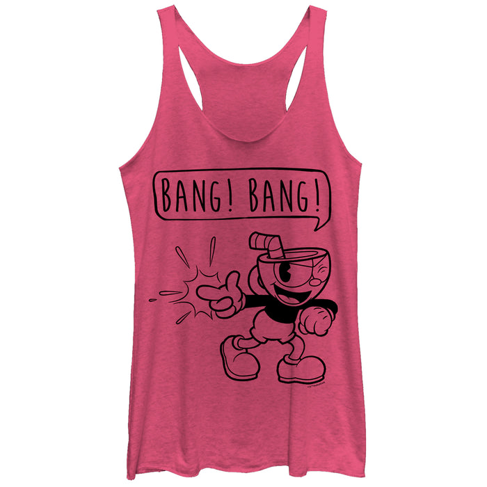 fifth sun Women's Cuphead Bang Bang Racerback Tank Top