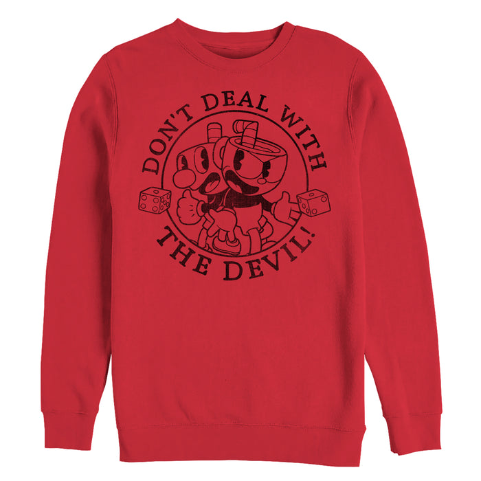 fifth sun Women's Cuphead Don't Deal with the Devil Frame Sweatshirt
