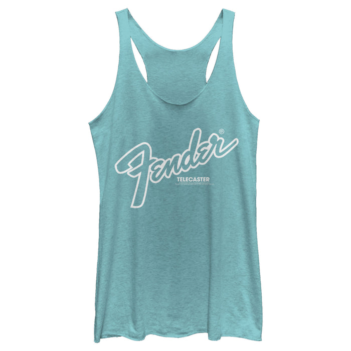 fifth sun Women's Fender Telecaster Logo Racerback Tank Top